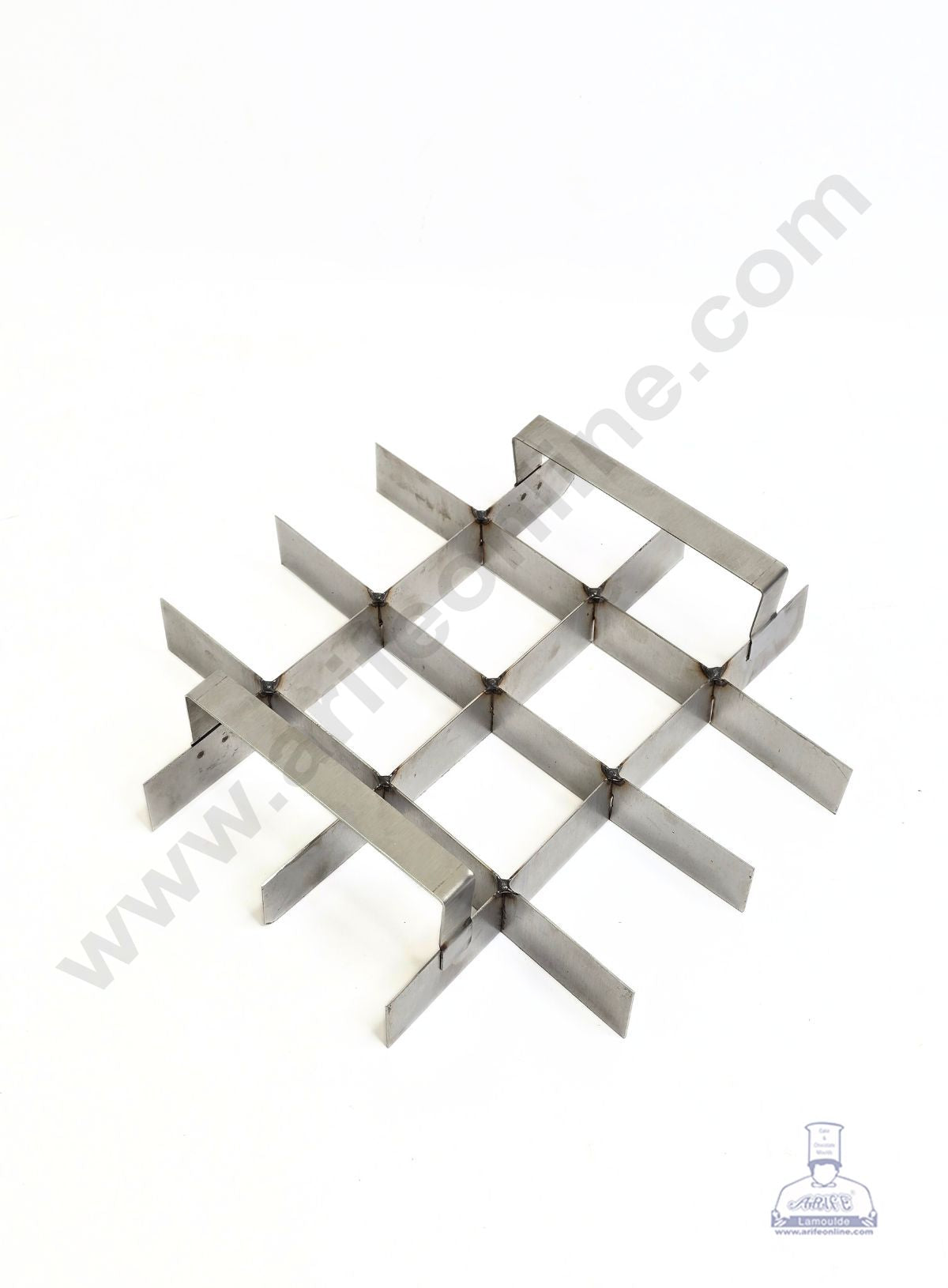 8 Inch Stainless Steel Brownie Cutter β 4x4 Grid Insert for 8x8x2 Inch Square Aluminum Mould - CAKE DECORβ’