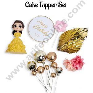 Bella Theme Happy Birthday Cake Topper Set - CAKE DECOR™