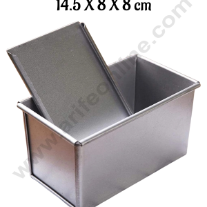 Aluminum Bread Loaf Mould With Lid (14.5 X 8 X 8cm)- CAKE DECOR™