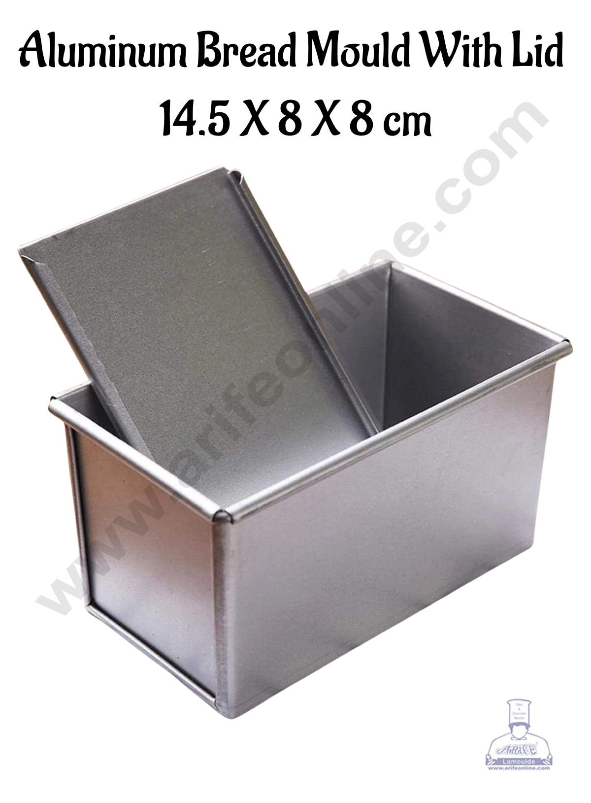 Aluminum Bread Loaf Mould With Lid (14.5 X 8 X 8cm)- CAKE DECORβ’