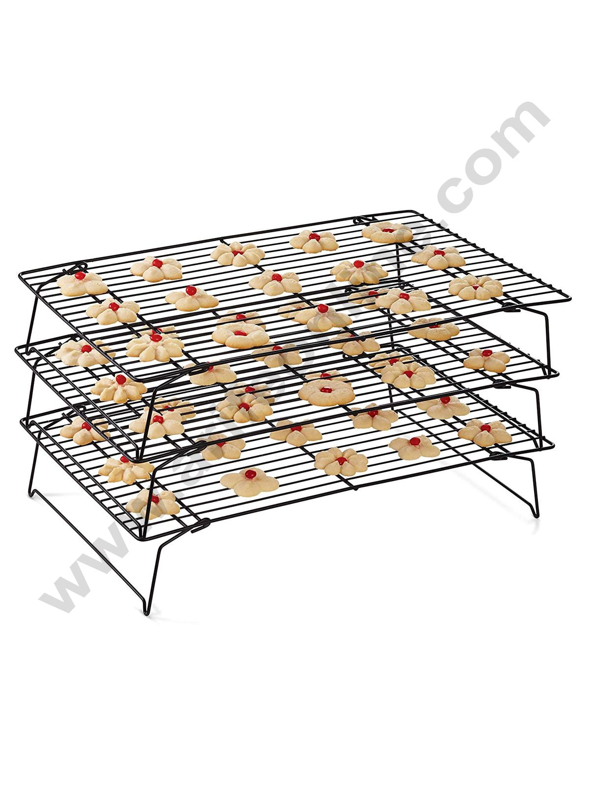 Cake Decor 3-Tier Cooling Rack Grid , Black , 15.7 inch x 9.8 inch