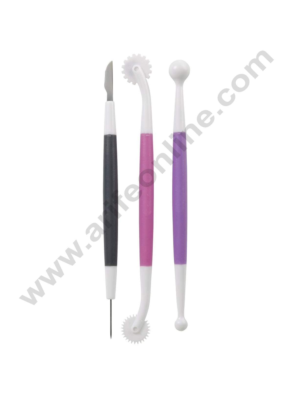 Cake Decor Fondant & Gum Paste 3-pc Starter Tool Set