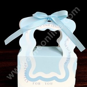 CAKE DECOR™ Goodie Bag For Hampers | Chocolate Box Hamper Box 10 Pcs Pack - Blue SBGB-78-B