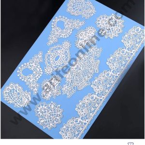 Cake Decor Silicone Cake Border Lace Mould Fondant Cake Decorative Silicone Lace Mat Cake Baking Mat SBLM-3053
