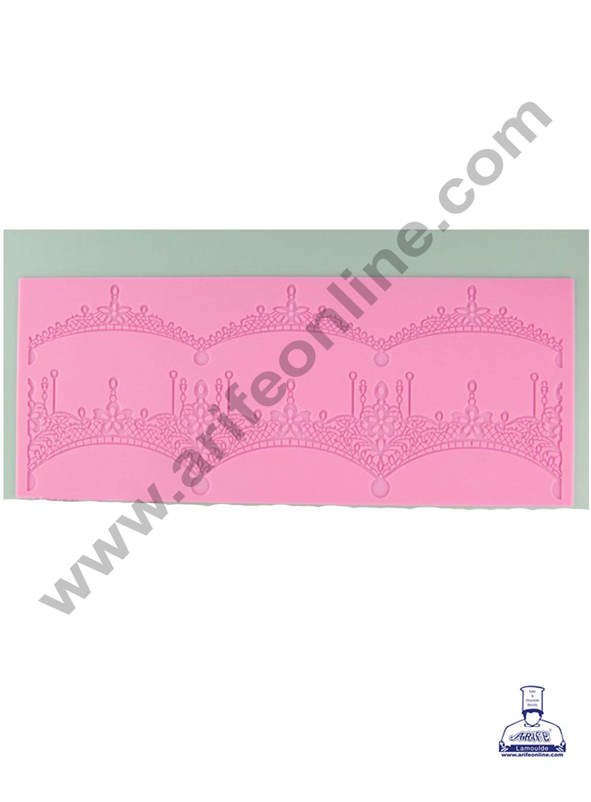 Cake Decor Silicone Cake Border Lace Mould Fondant Cake Decorative Silicone Lace Mat Cake Baking Mat SBLM-3055