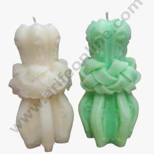 3D Silicon 1 Cavity Carved Root  Knitted Shape Silicon Candle Mould, Silicon Soap Mould (SBSP-DYF6985) - CAKE DECOR™