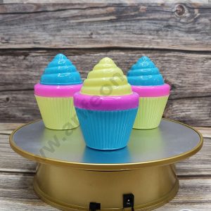 CAKE DECOR™ 360 Degree Electric Mirror Rotating Turntable - 30 cm