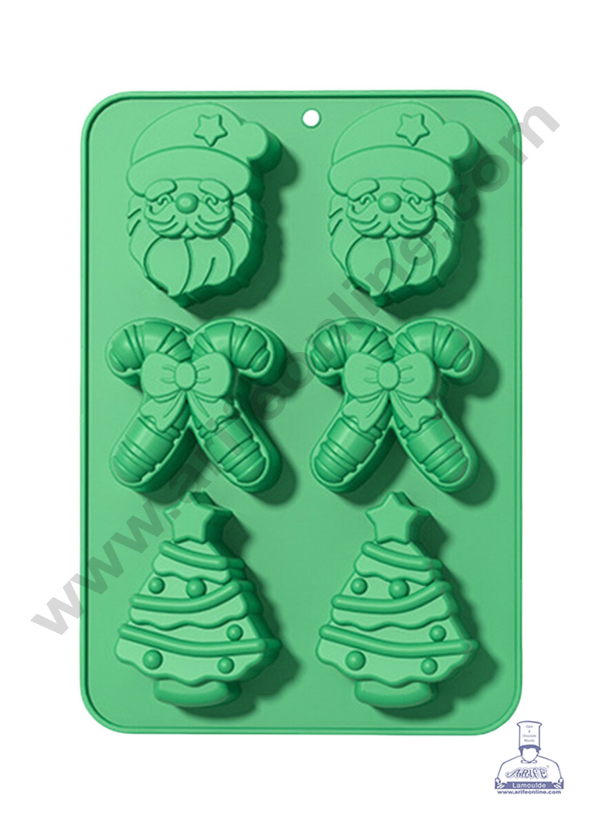 CAKE DECOR™ Holiday 6-Cavity Silicone Chocolate Mold - G422