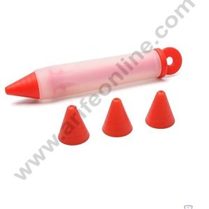 Cake Decor 1Pc Silicone Pen with 4 Nozzles Food Writing Pen Painting Cream Cake Baking Decorating Tool
