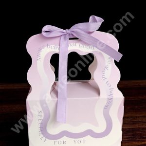 CAKE DECOR™ Goodie Bag For Hampers | Chocolate Box Hamper Box 10 Pcs Pack - Purple SBGB-78-Pr