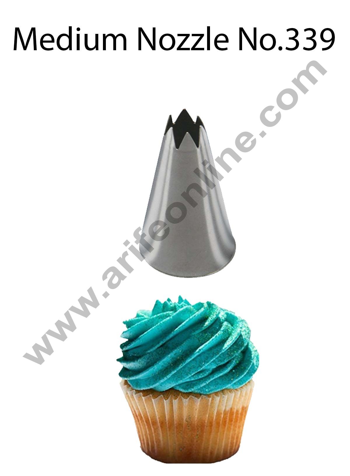Cake Decor Medium Nozzle - No. 339 Open Star Piping Nozzle
