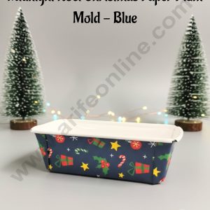 CAKE DECOR™ Midnight Noel Christmas Paper Plum Mold - Blue -10 Piece Pack