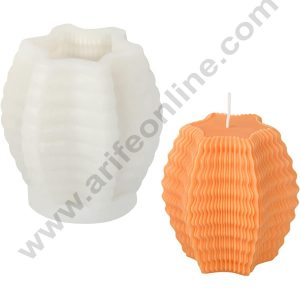 3D Silicon 1 Cavity Wavy Striped Star Shape Silicon Candle Mould, Silicon Soap Mould (SBSP-DYF7003) - CAKE DECORβ’