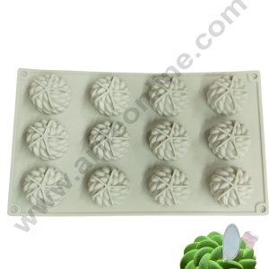 CAKE DECORβ’ 12-Cavity 3D Woven/Braided Sphere Silicone Chocolate Mold - G397