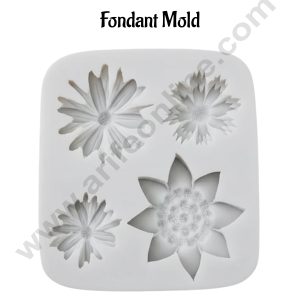 CAKE DECOR™ Four-in-One Botanical Flower Silicone Fondant Mold│SB-DYF6018│