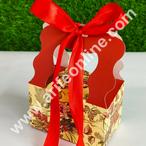 CAKE DECOR™ Goodie Bag For Hampers | Chocolate Box Hamper Box 10 Pcs Pack - Red (SBGB-61)