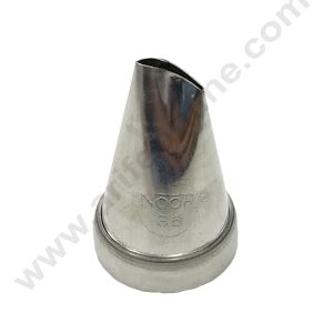 CAKE DECORβ’ Small Noor No.36 Small Rose Shape Icing Nozzle with Collar Ring | Piping Steel Nozzle