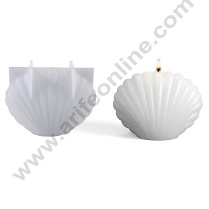 3D Silicon 1 Cavity Sea Shell Shape Silicon Candle Mould, Silicon Soap Mould (SBSP-DYF6125) - CAKE DECORβ’