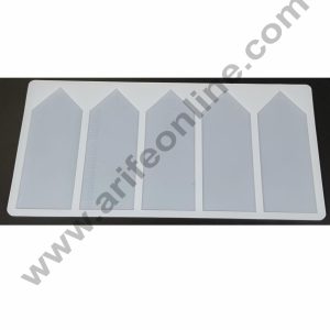 Cake Decor Silicon 5 in 1 Big Candle Shape Chocolate Garnishing Mould Cake Insert Decoration Mould