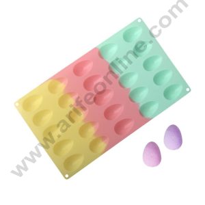 CAKE DECOR™ 24-Cavity Mini Easter Egg Silicone Mold (3-Color) - JSC4491