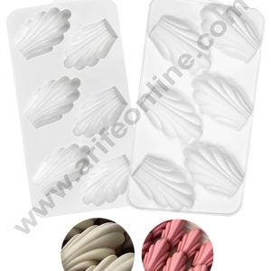 CAKE DECORβ’ 6-Cavity Scallop Shell Silicone Chocolate Mold-D1021