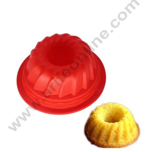 CAKE DECORβ’ Single-Cavity Small Swirl Bundt Silicone Cake Mold - 640-9