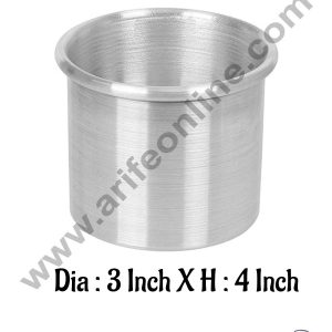 Cake Decor Round Aluminum Cake Mould Thali 3 in x 4 inch