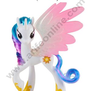CAKE DECOR™ 1 Piece My Little Pony Horse Toy - White for Cake Topper and Cake (SB-T-TJ-0150)