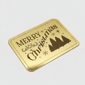 CAKE DECOR™ Acrylic Merry Christmas Coin Topper for Cake and Cupcakes ( SBMT-Coin-068 )| 1 Piece |