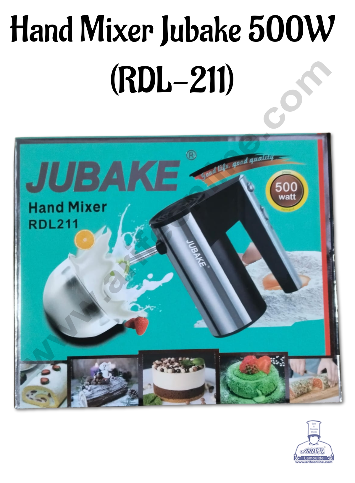 CAKE DECORβ’ Jubake Electric Hand Beater 500 W (Model No: RDL-211)