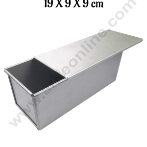 Aluminum Bread Loaf Mould With Lid (19 X 9 X 9 cm)- CAKE DECOR™