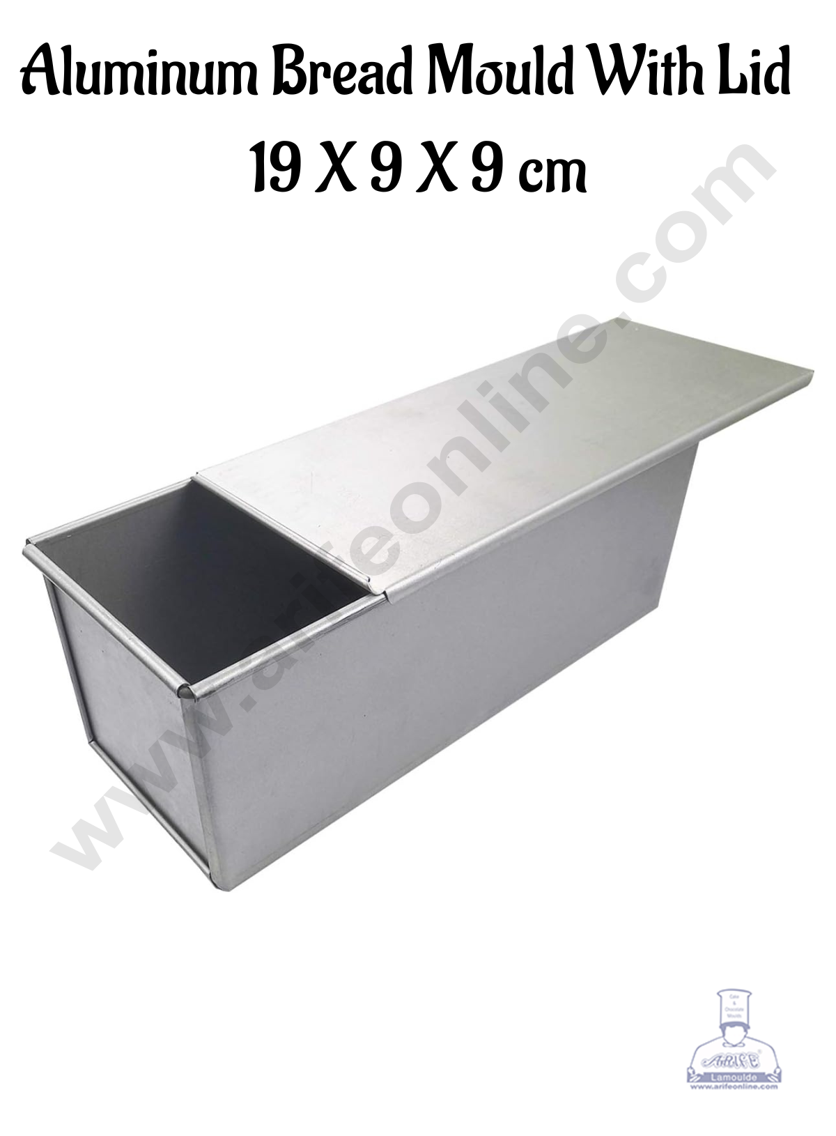 Aluminum Bread Loaf Mould With Lid (19 X 9 X 9 cm)- CAKE DECORβ’