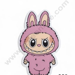 Acrylic Digital Print Labubu Topper - 003 - Light Pink - CAKE DECORβ’