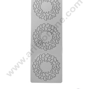 CAKE DECORβ’ 3 Cavity Leaf Circular Pattern Rings Cutout Silicone Lace Mould, Cake Decorative Silicone Lace Mat Cake Baking Mat (SBSM-JSC3865)