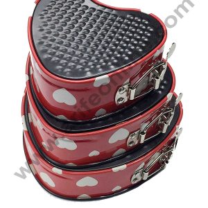 Cake Decor Mini Heart Shape Springform Tin Nonstick Cake Mould Bakeware Pan  Set of 3