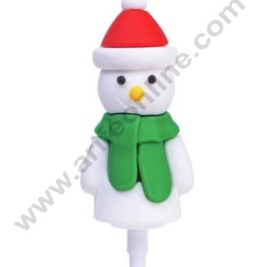 CAKE DECORβ’ Snowman Rubber Cake Topper (5.5 cm)- 1 Piece