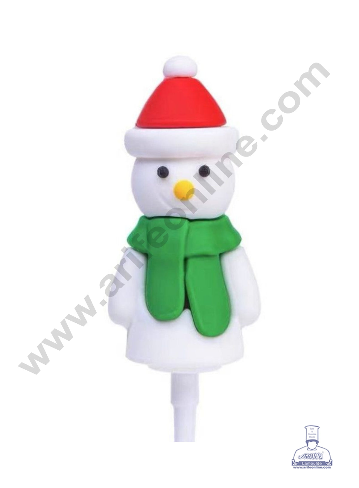 CAKE DECORβ’ Snowman Rubber Cake Topper (5.5 cm)- 1 Piece