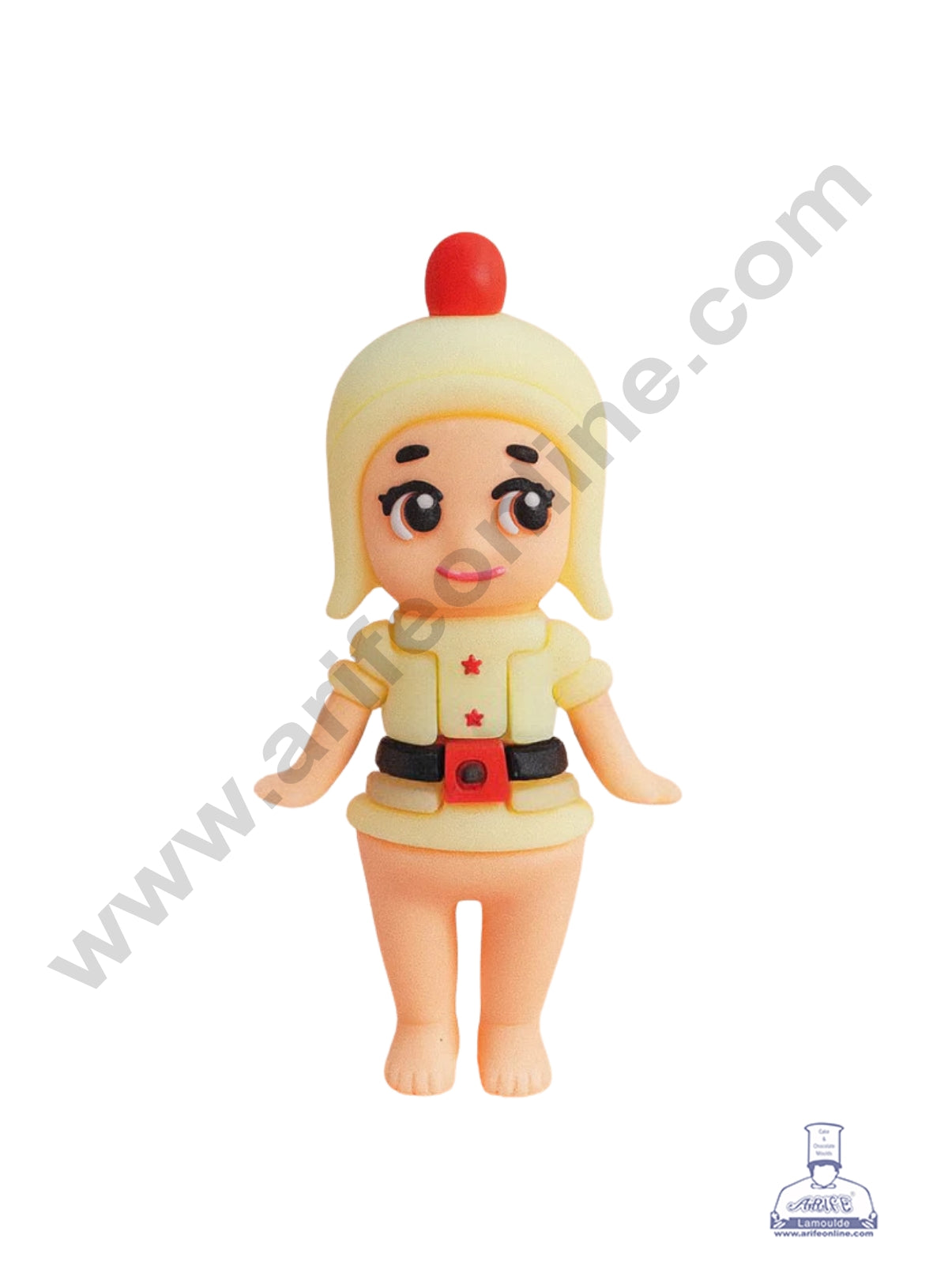 CAKE DECOR™ Christmas Baby Elf Rubber Cake Topper(7 cm)- 1 Piece