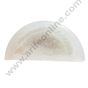 CAKE DECORβ’ 3D Silicon 1 Cavity Round Gujiya Silicon Candle Mould, Silicon Soap Mould, Handmade Soap Candy Making