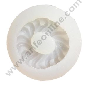 CAKE DECORβ’ 3D Silicon 1 Cavity Round Imarti Sweet Silicon Candle Mould, Handmade Soap Candy Making