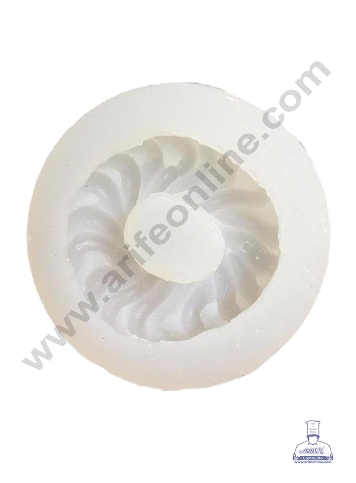 CAKE DECOR™ 3D Silicon 1 Cavity Round Imarti Sweet Silicon Candle Mould, Handmade Soap Candy Making