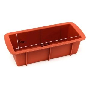 Cake Decor Silicon Rectangular Loaf MoldSoap /Cake /Loaf Mold Size : 20 x 12 x 6 CM