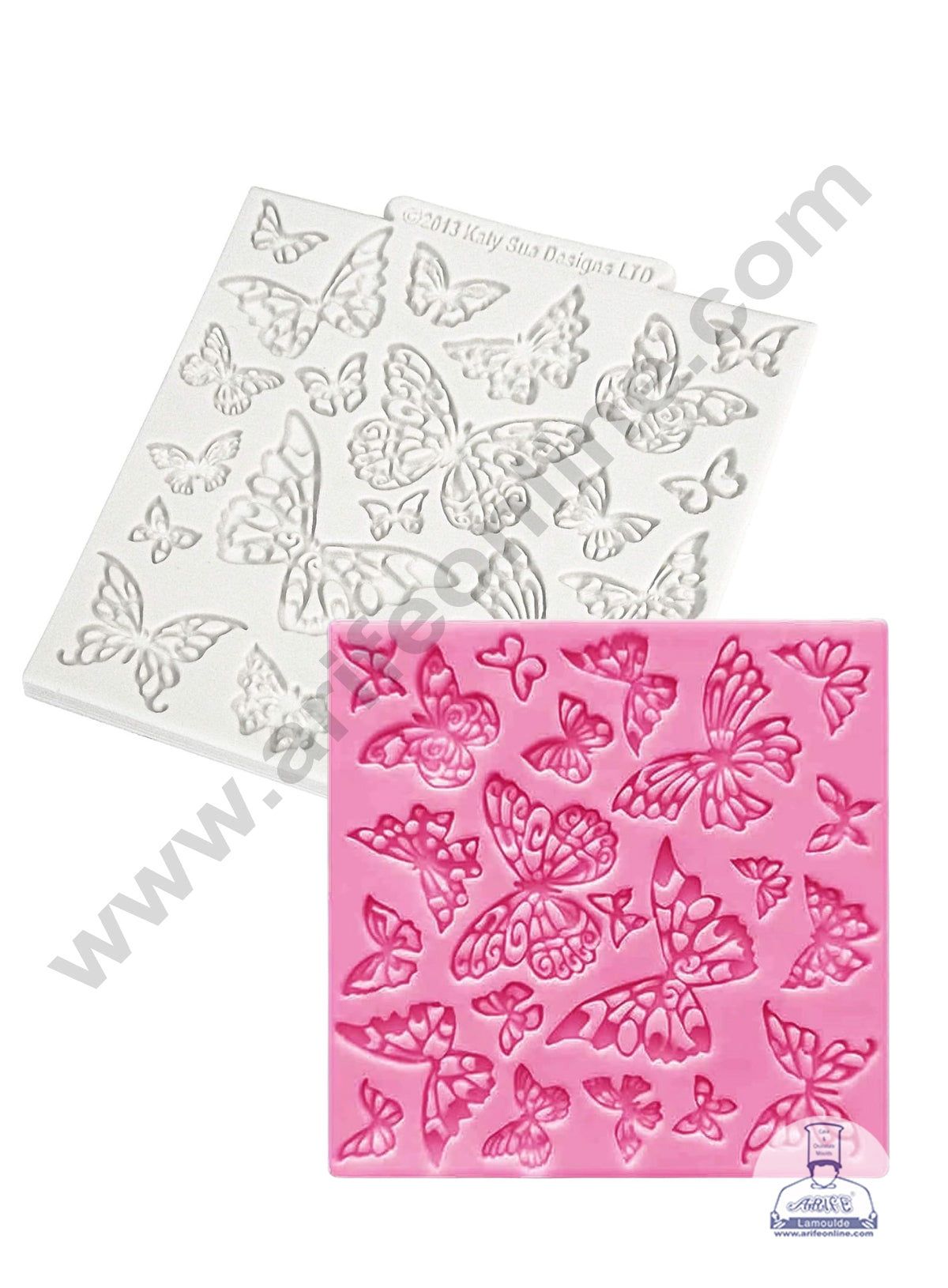 CAKE DECOR™ Multi-Cavity Assorted Butterfly Silicone Fondant Mold - B621
