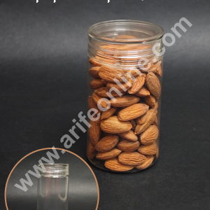 CAKE DECOR™ 1 Piece Plastic Transparent Cookies Jar With Clear Cap | Multipurpose Jar - 150 ml