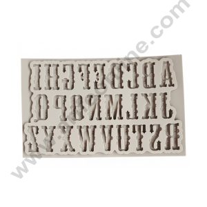 CAKE DECOR™ Full A-Z Decorative Style Alphabet Silicone Fondant Mold - B818