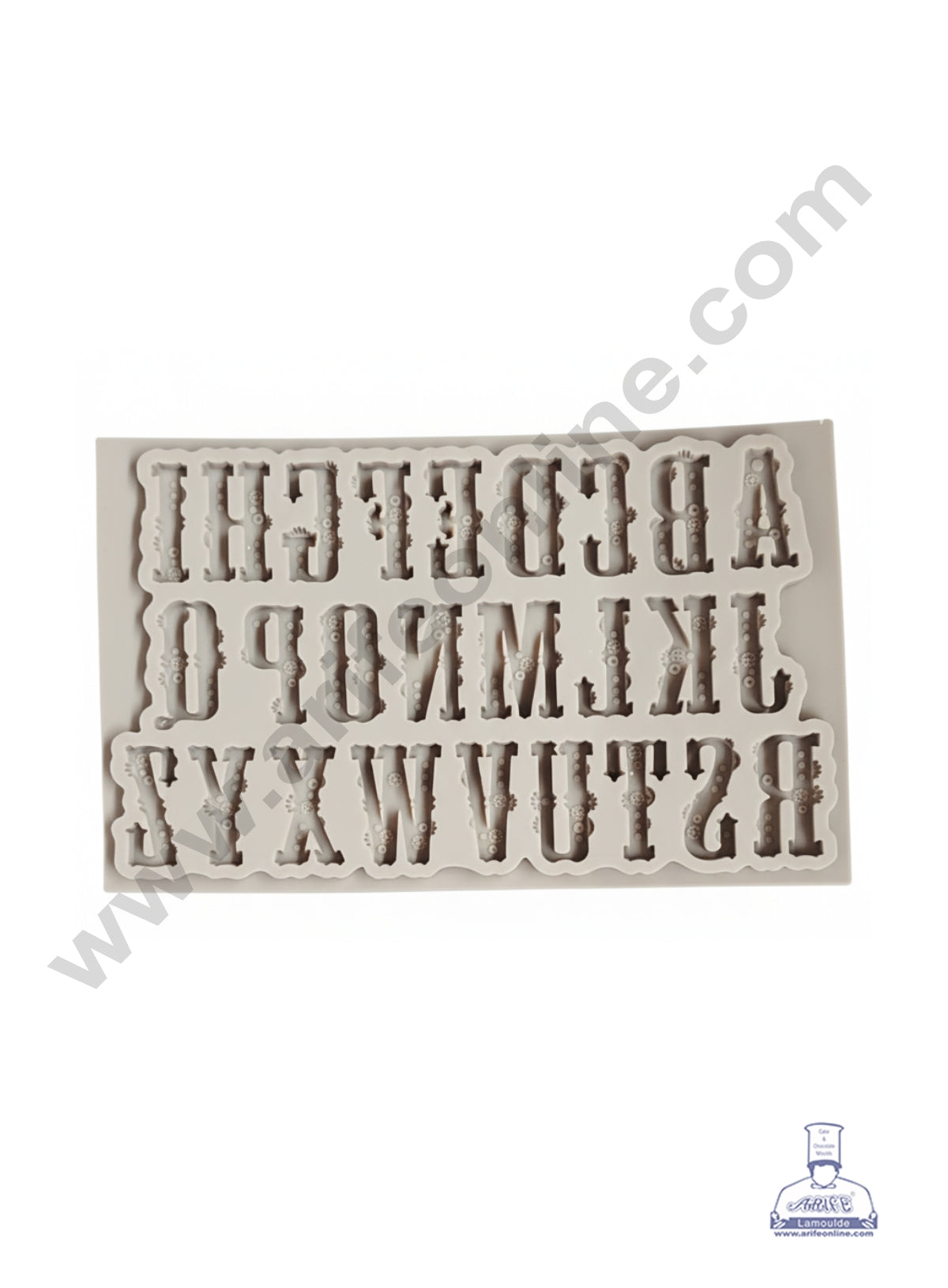 CAKE DECOR™ Full A-Z Decorative Style Alphabet Silicone Fondant Mold - B818