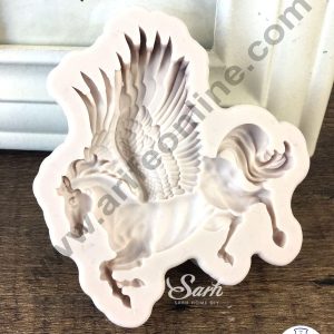 Cake Decor Silicone Horse with Wings Fondant Marzipan Mould