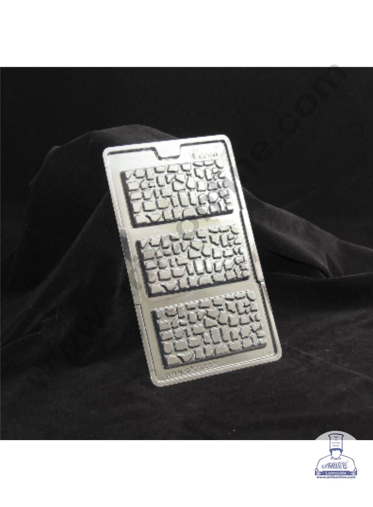 Cake Decor 3 Cavity PVC Chocolate mould Brick Wall Shaped (1pcs pack)