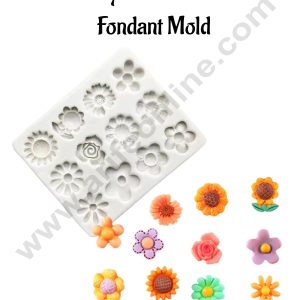 CAKE DECOR™ Multi-Cavity Mini Flower Silicone Fondant Mold │ SB-DYF6012 │