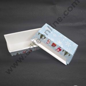 CAKE DECORβ’ Bake & Serve Paper Baking Mould - Christmas Theme Plum Cake Mould (10 Pcs Pack)(Design -04)